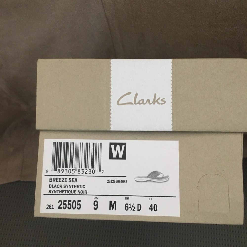 Brand new Clark flip flops